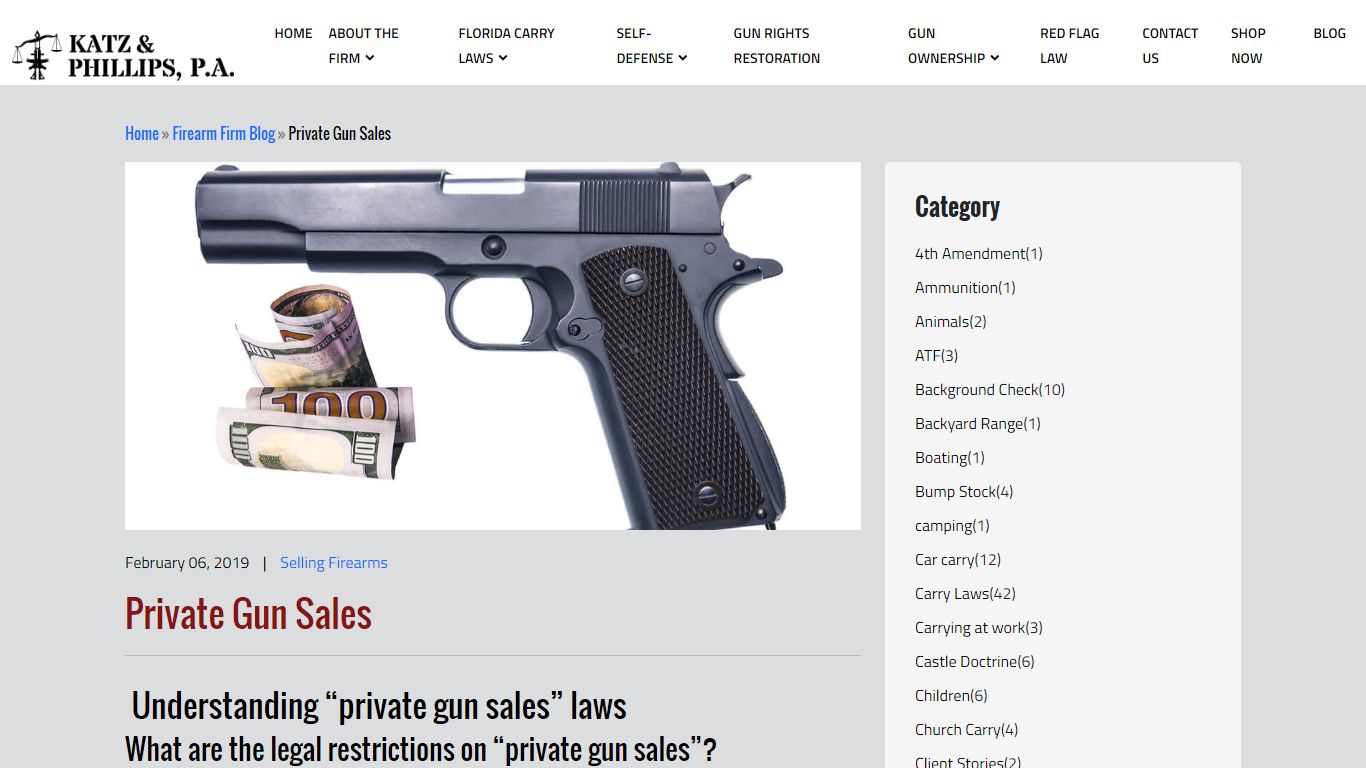 Private Gun Sales - The Firearm Firm